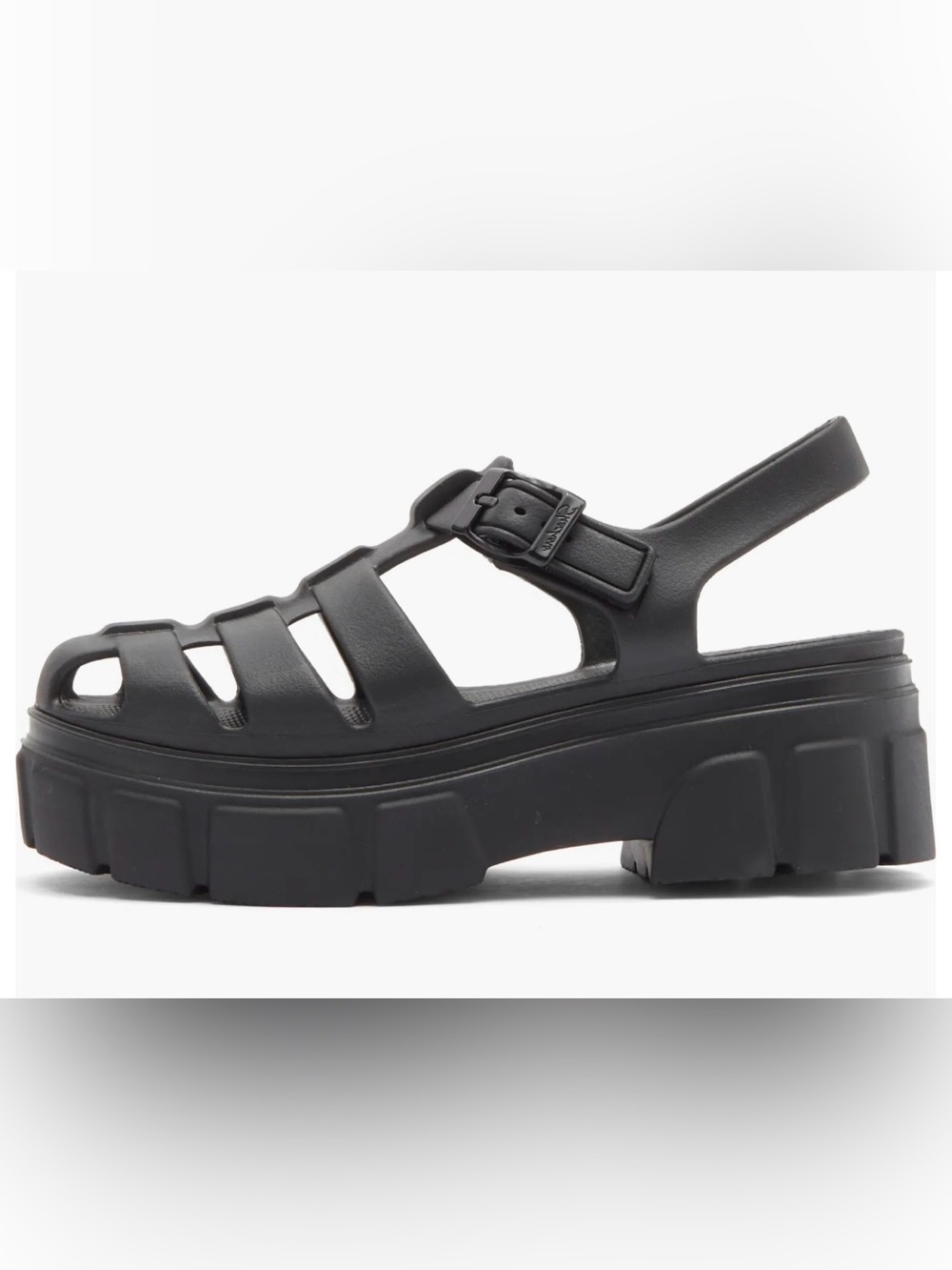 Skechers Foamies Fisherman Sandals Black Size 8.5 Lug Sole Y2K